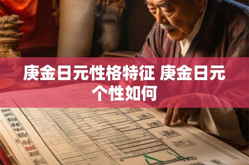 庚金日元性格特征 庚金日元个性如何