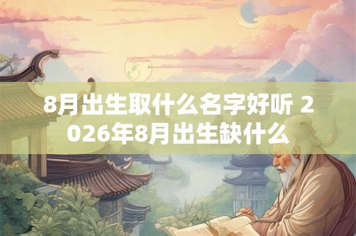 8月出生取什么名字好听 2026年8月出生缺什么