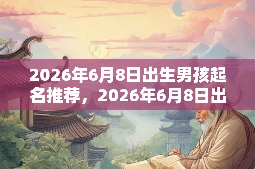 2026年6月8日出生男孩起名推荐，2026年6月8日出生宝宝命运？