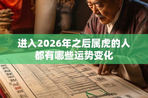 进入2026年之后属虎的人都有哪些运势变化