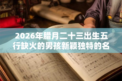2026年腊月二十三出生五行缺火的男孩新颖独特的名字精选