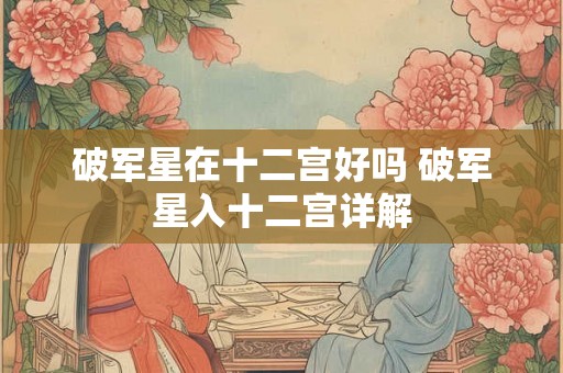 破军星在十二宫好吗 破军星入十二宫详解