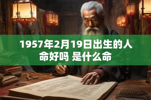 1957年2月19日出生的人命好吗 是什么命