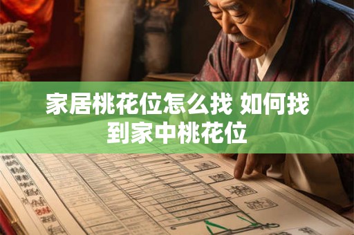 家居桃花位怎么找 如何找到家中桃花位
