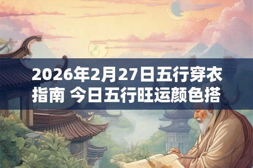 2026年2月27日五行穿衣指南 今日五行旺运颜色搭配