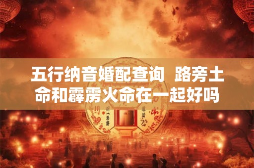 五行纳音婚配查询  路旁土命和霹雳火命在一起好吗