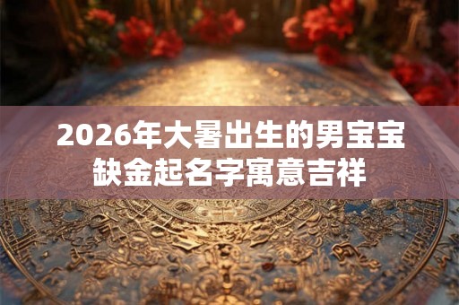 2026年大暑出生的男宝宝缺金起名字寓意吉祥