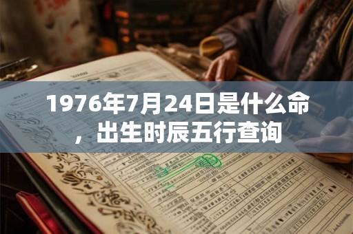 1976年7月24日是什么命,出生时辰五行查询 1976年7月24日是什么命,出生时辰五行查询