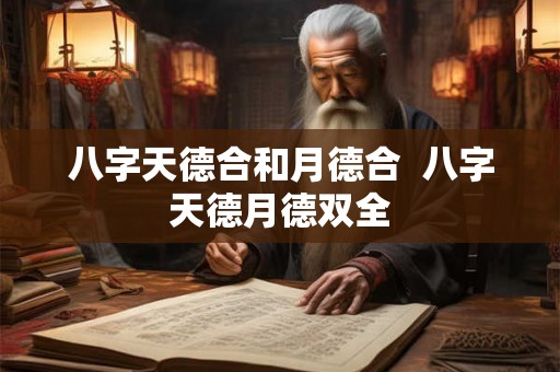 八字天德合和月德合 八字天德月德双全 八字天德合和月德合 八字天德月德双全