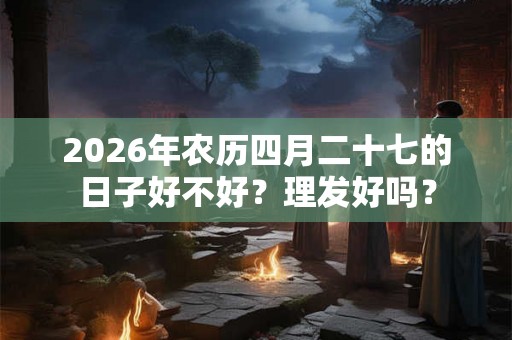 2026年农历四月二十七的日子好不好?理发好吗? 2026年农历四月二十七的日子好不好?理发好吗?