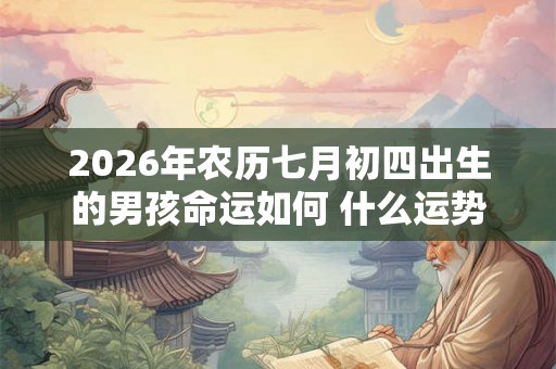 2026年农历七月初四出生的男孩命运如何 什么运势最旺