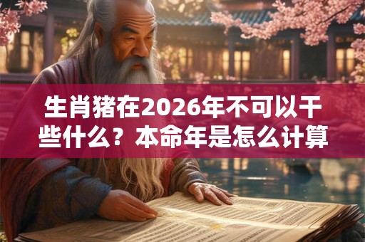 生肖猪在2026年不可以干些什么？本命年是怎么计算的？
