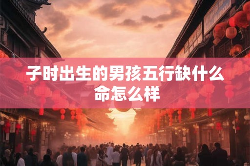 子时出生的男孩五行缺什么 命怎么样