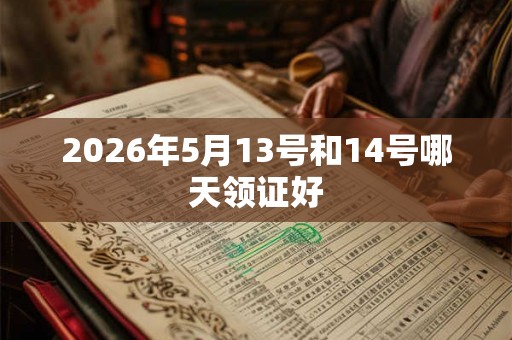 2026年5月13号和14号哪天领证好