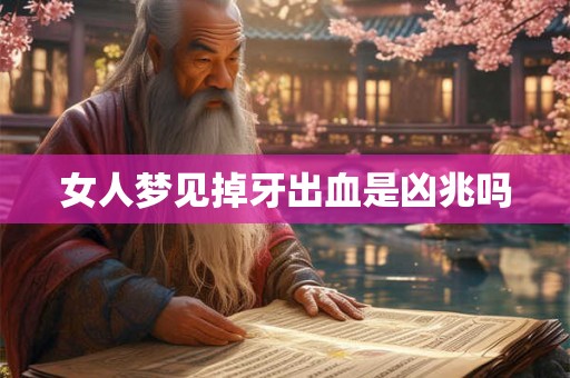 女人梦见掉牙出血是凶兆吗 女人梦见掉牙出血是凶兆吗