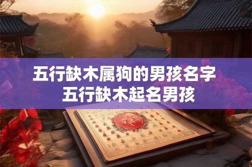 五行缺木属狗的男孩名字 五行缺木起名男孩 五行缺木属狗的男孩名字 五行缺木起名男孩
