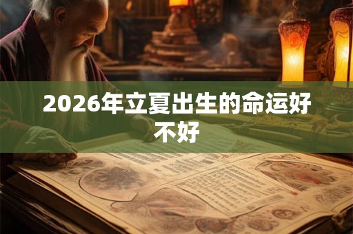 2026年立夏出生的命运好不好