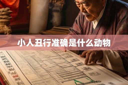 小人丑行准确是什么动物