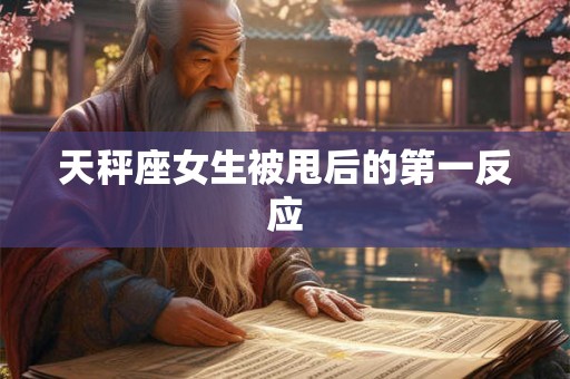 天秤座女生被甩后的第一反应
