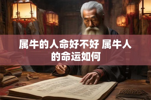 属牛的人命好不好 属牛人的命运如何
