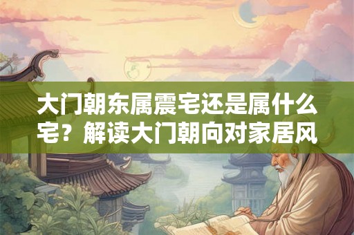 大门朝东属震宅还是属什么宅？解读大门朝向对家居风水的影响