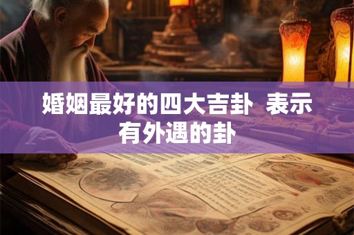 婚姻最好的四大吉卦  表示有外遇的卦