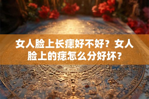 女人脸上长痣好不好？女人脸上的痣怎么分好坏？