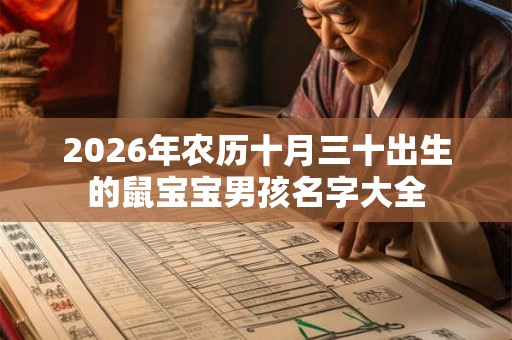 2026年农历十月三十出生的鼠宝宝男孩名字大全