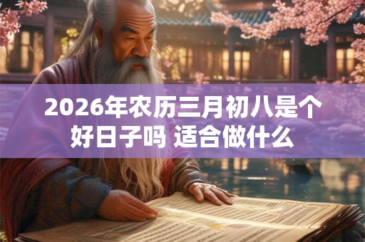 2026年农历三月初八是个好日子吗 适合做什么 2026年农历三月初八是个好日子吗 适合做什么
