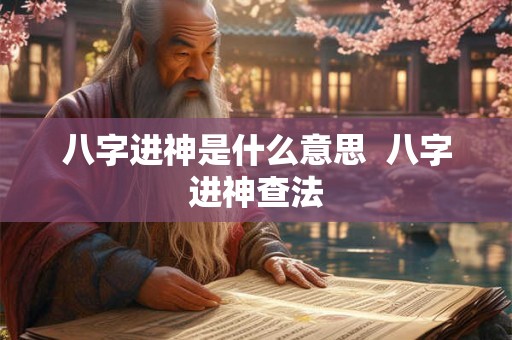 八字进神是什么意思  八字进神查法