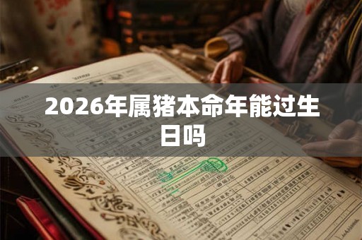 2026年属猪本命年能过生日吗 2026年属猪本命年能过生日吗