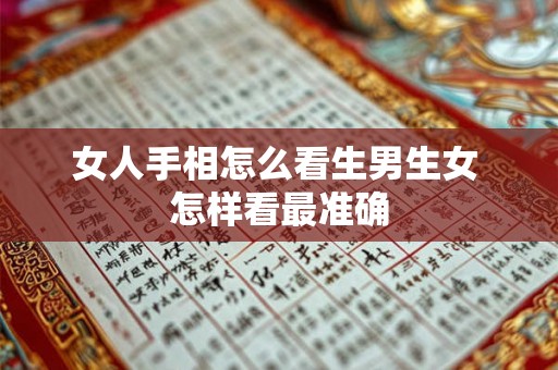 女人手相怎么看生男生女 怎样看最准确 女人手相怎么看生男生女 怎样看最准确