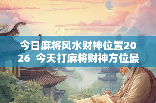 今日麻将风水财神位置2026  今天打麻将财神方位最旺2026