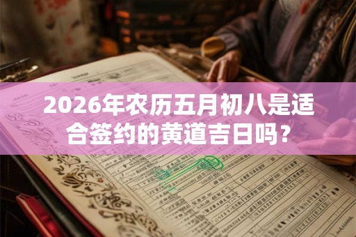 2026年农历五月初八是适合签约的黄道吉日吗？