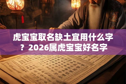 虎宝宝取名缺土宜用什么字？2026属虎宝宝好名字