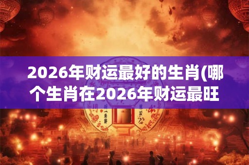 2026年财运最好的生肖(哪个生肖在2026年财运最旺?) 2026年财运最好的生肖(哪个生肖在2026年财运最旺?)