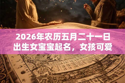 2026年农历五月二十一日出生女宝宝起名，女孩可爱好听的名字推荐
