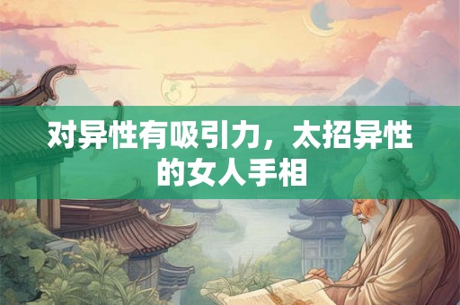 对异性有吸引力，太招异性的女人手相