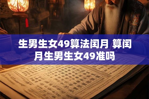 生男生女49算法闰月 算闰月生男生女49准吗