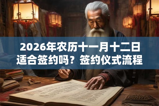 2026年农历十一月十二日适合签约吗？签约仪式流程是什么？