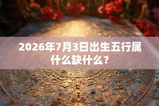 2026年7月3日出生五行属什么缺什么？
