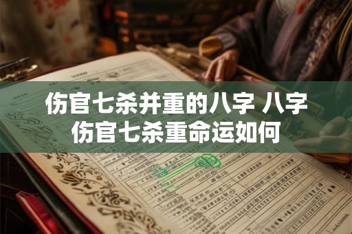 伤官七杀并重的八字 八字伤官七杀重命运如何
