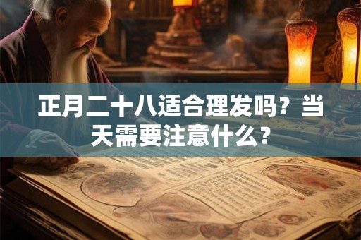 正月二十八适合理发吗？当天需要注意什么？