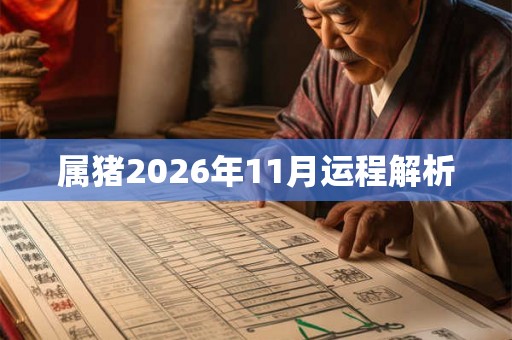 属猪2026年11月运程解析 属猪2026年11月运程解析