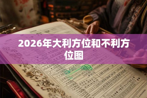 2026年大利方位和不利方位图