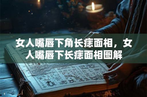 女人嘴唇下角长痣面相，女人嘴唇下长痣面相图解
