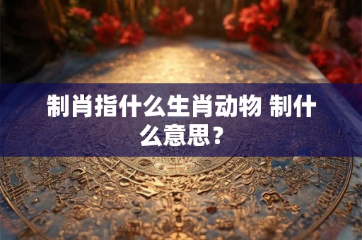 制肖指什么生肖动物 制什么意思？