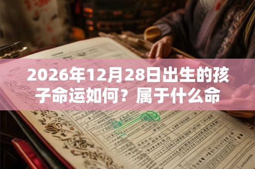 2026年12月28日出生的孩子命运如何?属于什么命 2026年12月28日出生的孩子命运如何?属于什么命