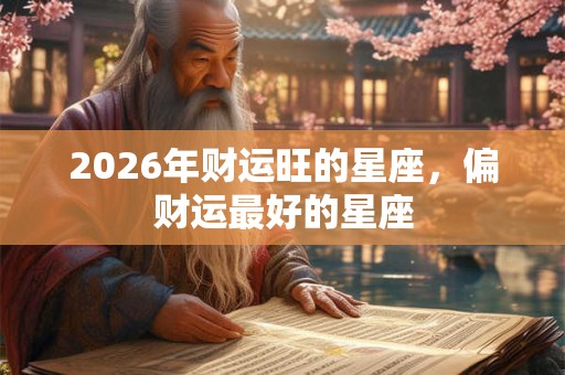 2026年财运旺的星座，偏财运最好的星座