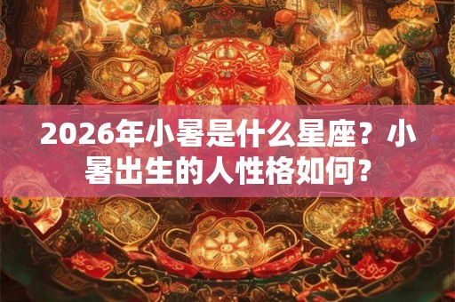 2026年小暑是什么星座？小暑出生的人性格如何？